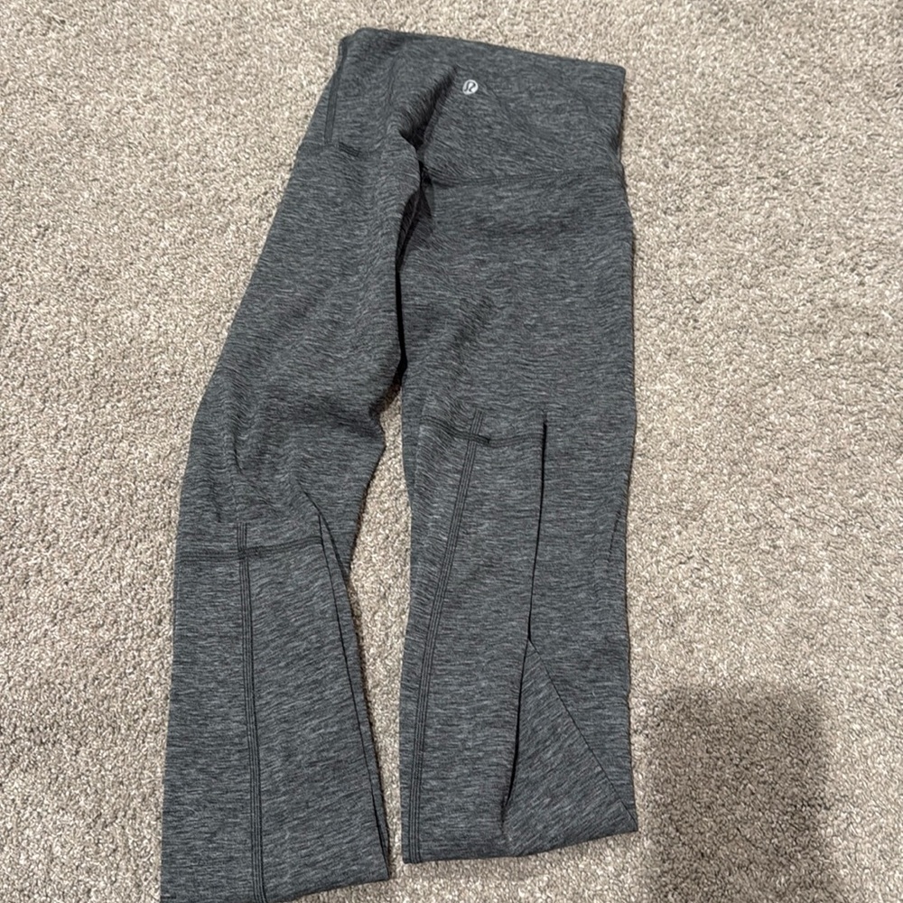 gray lululemon align leggings 28" size 2